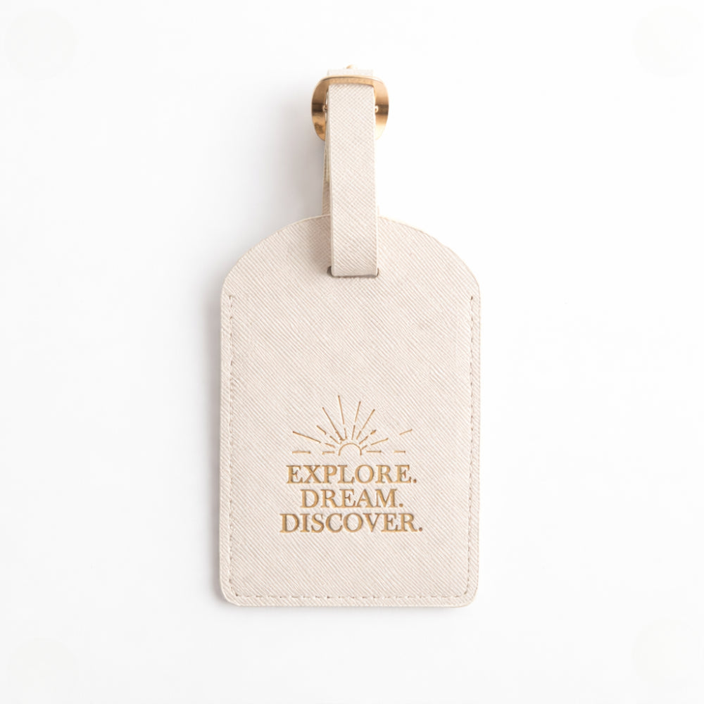 K&Co. Journey Collection Luggage Tag - BEIGE